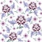 Â Floral motifs in the style of arts and crafts. Seamless pattern. Template for the design of print